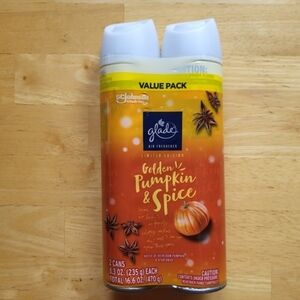 Glade Value 2-pack Automatic Spray Refills Golden Pumpkin Spice 8.3oz